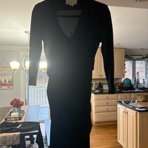 Nicole Miller Classic Black Long Sleeve Dress